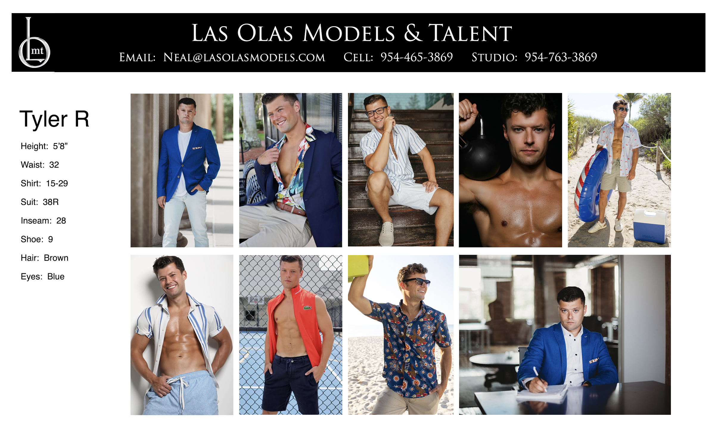 Model Fort Lauderdale Miami South Florida Print Catalog Video Fashion Model Male Model - Las Olas Models Fort Lauderdale Miami - Tyler